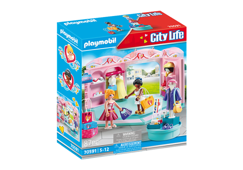 PLAYMOBIL 70591 CITY LIFE FASHION STORE PLAYSET WITH FIGURES
